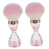 DECORNIJIA 2pcs Fluffy Nail Dust Brush for Acrylic Nails Head Makeup Cleaner Tool for Quick Cleaning of Brushes and Sponges for Easy Use view 1