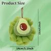 1 Pack of Children's Bath Loofah Sponge, Cute Avocado Shaped Sponge for Children, Toddlers, Adults, Shower Exfoliating Body Scrub Mesh Sponges, Suitable for Both Men and Women view 2