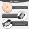 30Pcs Castor Oil Pack for Belly Button Set, Black Bat Shape Self-Adhesive Patches with 4oz Organic in Glass Bottle, Breathable Cotton Pads for Wellness view 2