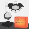 30Pcs Castor Oil Pack for Belly Button Set, Black Bat Shape Self-Adhesive Patches with 4oz Organic in Glass Bottle, Breathable Cotton Pads for Wellness view 3