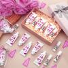 Heigble 144 Pcs Cheerleading Lip Balms Hand Cream Sets Pink Cheerleading Party Supplies Including 36 Lip Balm and Moisturizing Hand Cream 36 Organza Bags Cards and Ropes for Team Thank You Gifts view 3