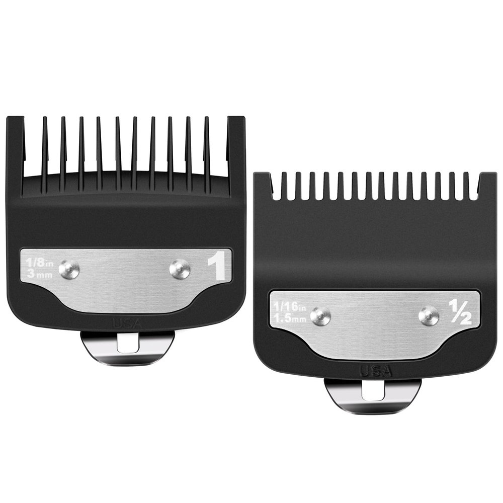 Replacement for Wahl Clipper Guards Set, Compatible with Wahl 1/2 Clipper Guard,1 Clipper Guard, Hair Clipper Guards1/8 (3mm),1/16" (1.5 mm) for Professional Stylists and Barbers, 2 PCS
