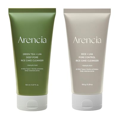 ARENCIA Rice Cake Cleanser Duo [Green tea LHA cleanser + Rice LHA Cleanser]
