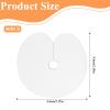 50 Pcs Heat Shield Guards, Round Hair Extension Protective Cover, Single Hole Hair Extension Tool for Easy Operation, White Fusion Glue Protector, Heat Shield Guards for Hair-Extensions Bonding view 2