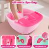Auntyfey Kids Spa Day Kit For Girls, Spa Kit For Girls Ages 8-10-12, Kids Foot Spa Manicure Pedicure, Girls Pedicure Spa Kit For Kids With Kids Spa Set For Girls Christmas Birthday Gift view 2