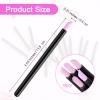 15 Pcs Pumice Stone Cuticle Pusher Nail File Stone Pusher Black Plastic Handle Nail Sanding Sticks Nails Art Pen Cuticle Remover Trimmer for Fingernails Toenails Women Manicurist view 2