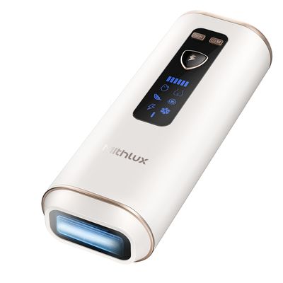Mithlux IPL Laser Hair Removal Device for Women and Men, At-Home Hair Removal System with Sapphire Contact Surface and Cooling, Gentle on Skin, for Face, Legs, Underarms and Bikini