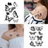30sheets Black Butterfly Temporary Tattoos for Women Temporary Tattoos Waterproof Long Lasting Tattoos Stickers Sexy Fake Tattoo for Adults view 3
