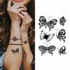 30sheets Black Butterfly Temporary Tattoos for Women Temporary Tattoos Waterproof Long Lasting Tattoos Stickers Sexy Fake Tattoo for Adults view 4