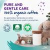 Lil-Lets Baby Cotton Wool Oval Pads, x 250 (5 Packs of 50 Ovals), Certified Organic, 100% Pure Cotton Wool, Soft and Absorbent, Gentle on Baby's Skin, Dermatologically Tested, Ideal for Newborns view 4