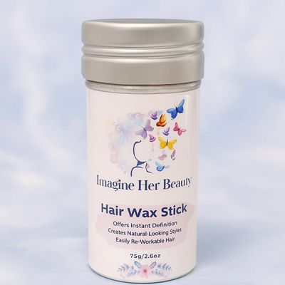 Imagine Her Beauty Hair Wax Stick for Natural-Looking Styles, Instant Definition, Re-Workable Hair Styling, 2.6oz/75g
