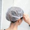 200 PCS Disposable Shower Caps  Large, Thickened & Waterproof Plastic Hair Bath Caps for Women & Men  Reusable Travel Essentials for Spa, Hotel, Salon, Home & Deep Conditioning (18.1 Inches, Clear) view 2