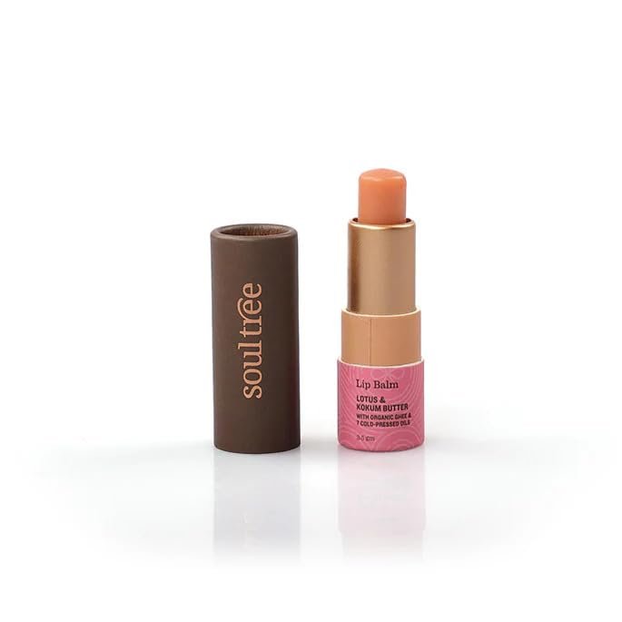Ayurvedic Lip balm .Soul. tree's | Inriched with Orhanic ghee, Lotus and Kokum Butter 003-3.5gm| Nude (Lotus)