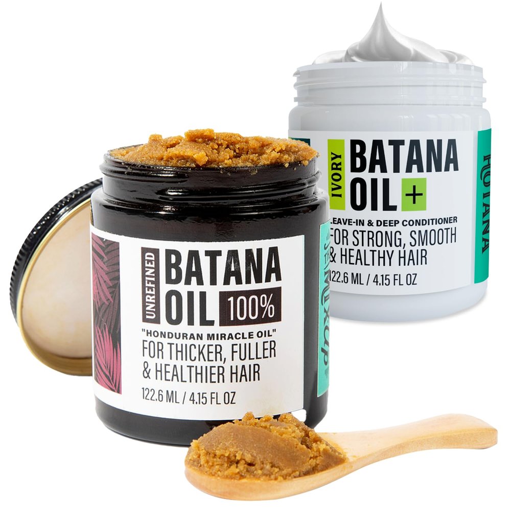 Batana Oil for Hair Growth, Unrefined + Ivory | Authentic & Natural Formula for Fuller, Thicker, Healthier Hair