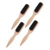 4Pcs Beard Styling Brush, Portable Ergonomic Curved Design for Beard, Mustache Straightening and Growth Promotion view 4