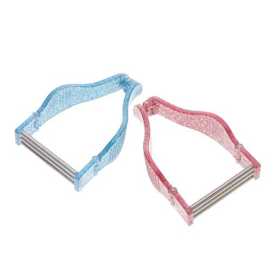 DECORNIJIA Spring Facial Hair Remover for Women 2pcs Manual Epilator Tool for Face and Lip Hair Removal Portable Threading Device for Eyebrows for Sensitive Skin