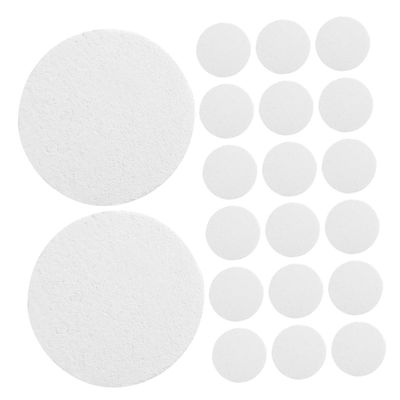 ASAKKURA 20pcs Cotton Rounds Pads for Face - Compressed Facial Sponges for Cleansing Exfoliating Washing Face Makeup Removal - Women Travel Essentials
