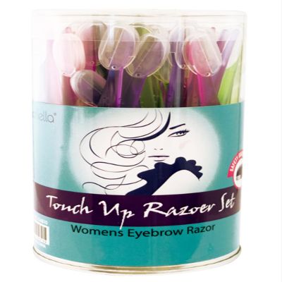 (72pc) GABRIELLA EYEBROW RAZOR TOUCH UP 72 CT/JAR