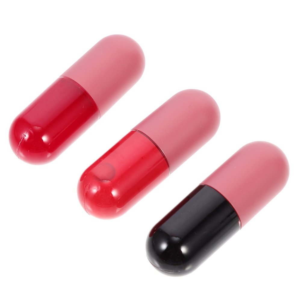 TOGEVAL 3Pcs Moisturizing Lip Oils with Fine Shimmer for Plumped Lips for Women Hydrating Treatment for Easy Carrying