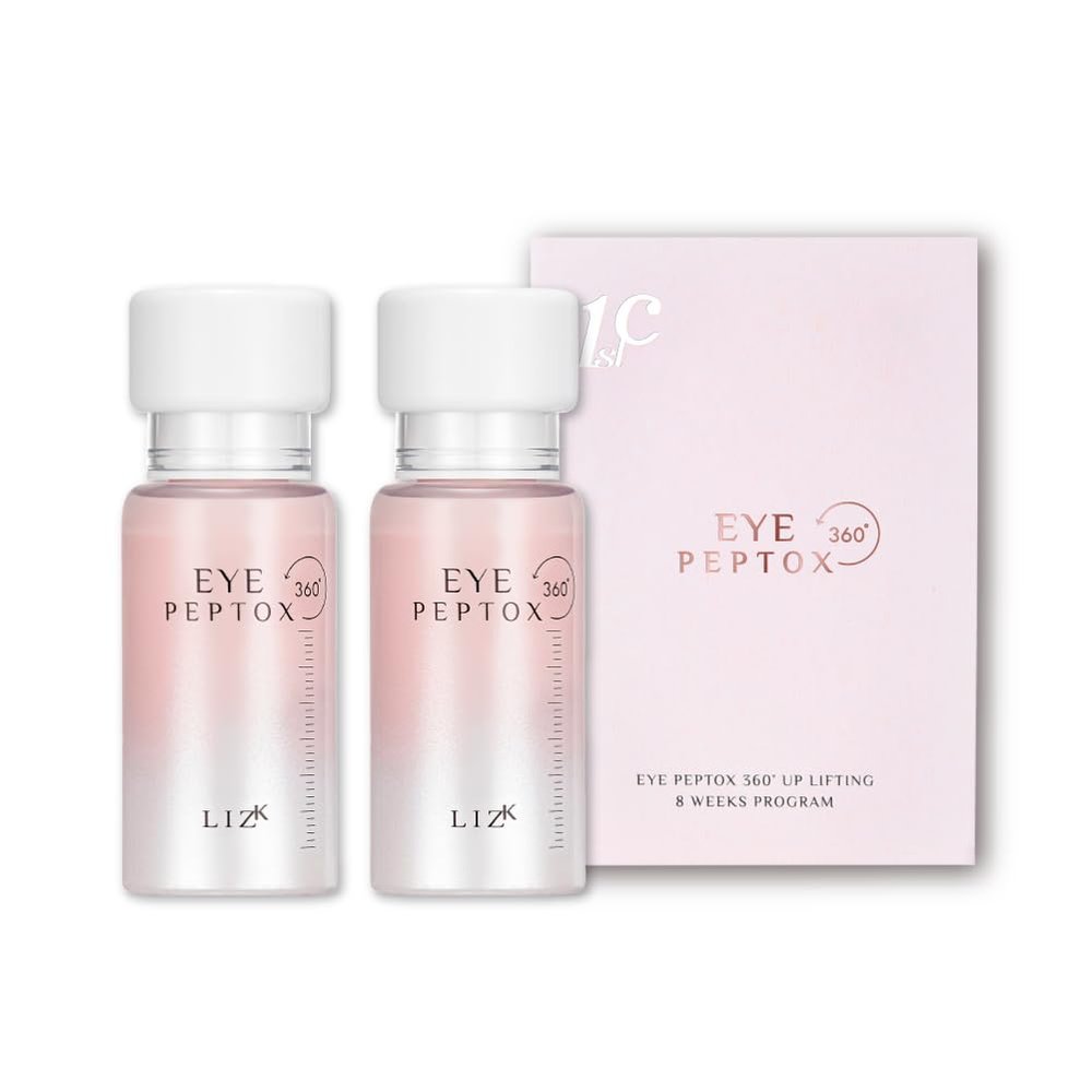 LIZK Eye Peptox 360, Lifting Eye Cream, 10.000ppm Peptide, Eye Wrinkle Care for Fine Lines, Dark Circles and Puffiness, Firming & Hydrating, 1.16 oz. (Set of 2)