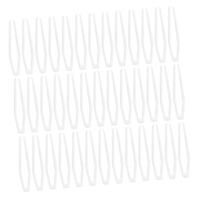 Didiseaon 100pcs Mini Plastic Tweezers for Double Eyelid Creation Makeup Tool with Firm Clip Structure Portable Design Precise Positioning for Effortless Application and Consistent Results
