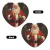 LHBWCVN Compact Mirror for Purse, Handheld 2 Sided 1X/2X Magnifying Makeup Mirror for Women Men, Santa Claus Cosmetic Mirror Foldable Mini Vanity Mirror Portable Travel Mirrors view 2
