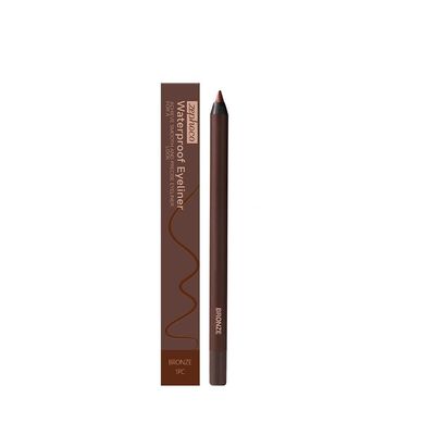 Eye Liner, Eye Liner Pencil, Black Eye Liner, Waterproof Eye Liner, Eye Liner, No Smudging, Fading, Smooth and Easy to Color (Bronze)