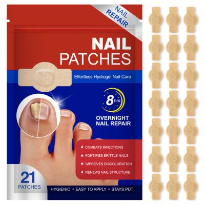 Nail Patches, Nail Patches for Toenails, Nail Treatment Patches Extra Strength, Extra Strong 8-Hour Repair Nail Plasters, Overnight Toe Nail Care Repair for Damaged Nails