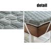 LDLCYCN Grayb(t),190 * 75cm, Memory Foam Beauty Salon Bed Mattress Thicken 5Cm Spa Bed Mattress Topper Massage Table Pad with Elastic Band Non-Slip Lash Bed Cushion Square/Round/Trapezoidal Head view 2
