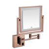 Wall Mounted Makeup Mirror LED Lighted Double Sided 3X Magnification 360 Swivel Extendable Bathroom Mirror Cosmetic Vanity Mirror for Bathroom Hotels, Chrome -8 Inches,plugging(Hardwire) view 1