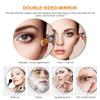 Wall Mounted Makeup Mirror LED Lighted Double Sided 3X Magnification 360 Swivel Extendable Bathroom Mirror Cosmetic Vanity Mirror for Bathroom Hotels, Chrome -8 Inches,plugging(Hardwire) view 2