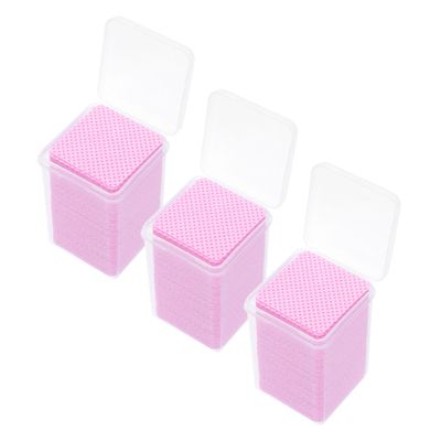ELAYARD 600Pcs Eyelash Extension Glue Wipes Residue Remover Cleansing Cotton Pads for Cleaning and Enhanced Grafting Efficiency Convenient for Travel