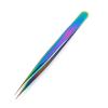 1 pair of tweezers for eyelash extension eyebrow tweezers curved straight makeup tool(03) view 1