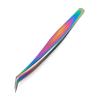 1 pair of tweezers for eyelash extension eyebrow tweezers curved straight makeup tool(03) view 4