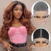 13X6 HD Lace Front Wig Synthetic Curly Pre Plucked With Baby Hair & Bangs For Women OT-30 24 Inch view 2