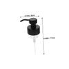 ETHZZLE 4Pcs Stainless Soap Pump Replacement for Bathroom Kitchen Elegant Lotion Pump Compatible Bottles Black view 2