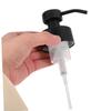 ETHZZLE 4Pcs Stainless Soap Pump Replacement for Bathroom Kitchen Elegant Lotion Pump Compatible Bottles Black view 3