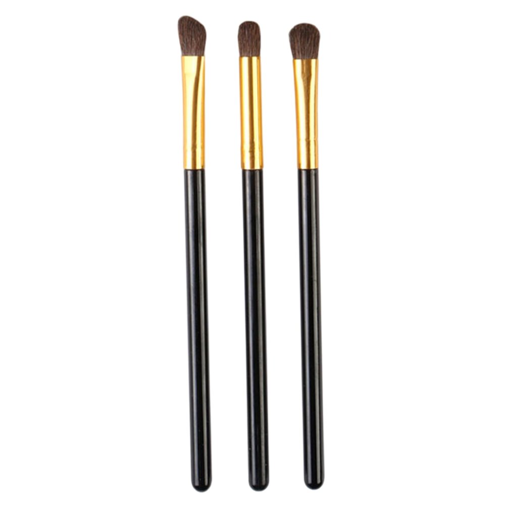 3Pcs Eyeshadow Brushes, 5x0.4" Professional Synthetic Eye Shadow Brush, Portable Makeup Brushes For Blending Eyeshadow, Eyeliner, Crease, Eyebrow