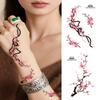 10 Sheets Flower Temporary Tattoos Floral Fake Tattoo Stickers Adult Floral Tattoo Sticker, Fake Tattoos That Look Real And Long Lasting Tattoo Sticker Waterproof Tattoos view 3