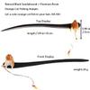 1 Pc Cute Cat Fishing Hairpin Sandalwood Tassel Hair Clip, 7.09Inch Long Hair Sticks, Shawl Hair Pins Retro Chinese Hair Stick view 3