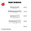 300pcs Hair Pin Set with 2 Sizes of Black Bobby Pins, Styling Hair Pins, and Transparent Hairs Bands, Durable Metal U Pins, Secure Hold, Multi-Occasion Versatile Accessories Use for Women & Girls view 3