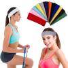 12 Pcs Stretchy Fabric Headbands for Women's Hair Non Slip Cotton Cloth Headbands Fashion Wide Soft Workout Headband Sweat Absorption for Women Daily Life Gym Yoga Running Sports view 4