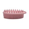 2-in-1 shower shampoo brush, shower silicone body scrub, exfoliating body brush, silicone loofah, scalp massag(H) view 1