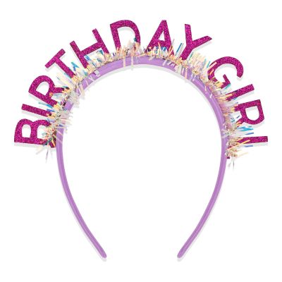 CAVETEE Birthday Crown for Women and Girl, Purple Happy Birthday Decorations Birthday Girl Tiara for Women Birthday Gift
