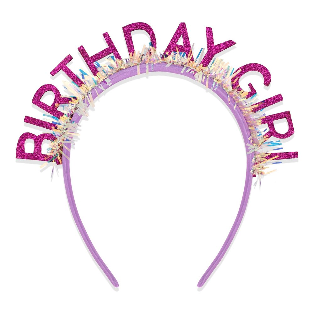 CAVETEE Birthday Crown for Women and Girl, Purple Happy Birthday Decorations Birthday Girl Tiara for Women Birthday Gift