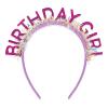 CAVETEE Birthday Crown for Women and Girl, Purple Happy Birthday Decorations Birthday Girl Tiara for Women Birthday Gift view 1