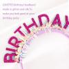 CAVETEE Birthday Crown for Women and Girl, Purple Happy Birthday Decorations Birthday Girl Tiara for Women Birthday Gift view 4