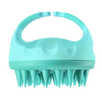 1PC Soft Silicone Massage Bath Shampoo Brush Multi-functional Hair Care Comb Head Massage & Scalp Cleaning Tool(D)