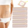 50pcs Castor Oil Pack Patches Highly Absorbent Self-Adhesive Castor Oil Packs Wrap for Stomach | Portable Organic Cotton Wraps Pack Covers, Skin Tone (3.15" x 3.15") view 1