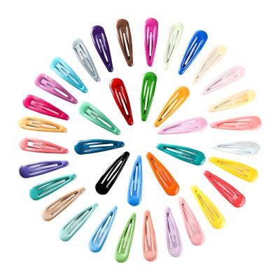 50Pcs Multicolor Hair Barrettes Rust-Resistant Metal Snap Clips No Slip for Women Teens Wedding Party Daily Wear DIY Hairstyle 2inch 5cm Length Assorted Colors Hair Accessories